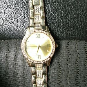 Gold Bezel watch